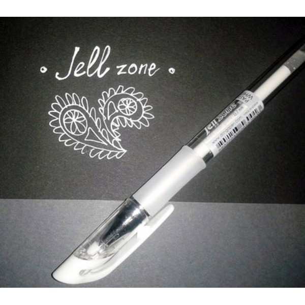 Ручка гелевая DONG-A Jell Zone, 0.5 мм, белая