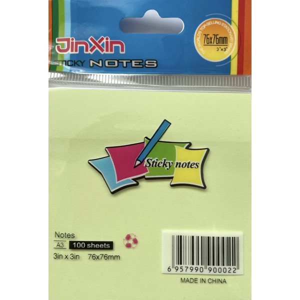 Sticky Notes 76x76 mm, 100 sheets, light green