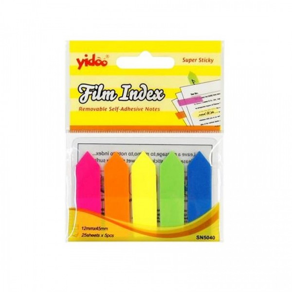 Index Tabs, 5 colours x 25 sheets