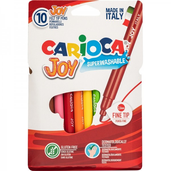 Felt Tip Pens CARIOCA Joy 10 colors