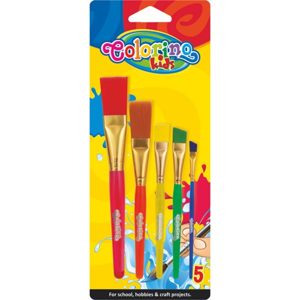 Colorino Kids Jumbo Acrylic Paint Brushes Set 5 pcs