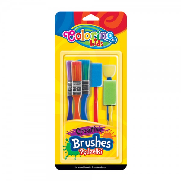 Colorino Kids Creative Brushes Set 6 pcs