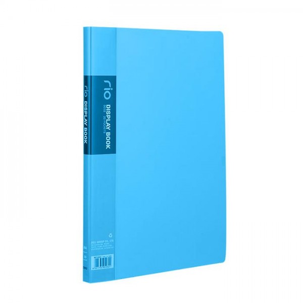 Clear Book А4, 30 pockets, blue