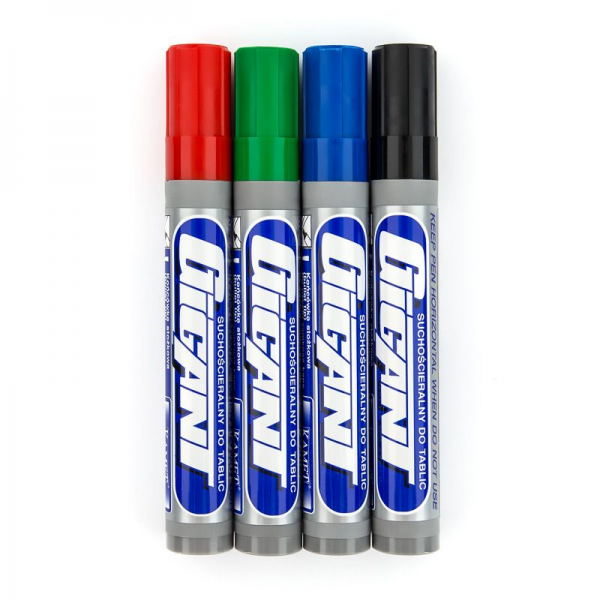 White Board Markers Gigant, round, 1.5 - 2.5 mm, 4 colors