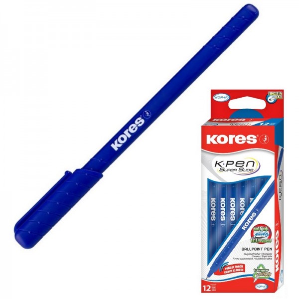 Ручка шариковая KORES K0R-M матовая, 0.5 мм, синяя