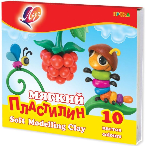 Soft wax modelling clay Luch Krokha (Baby) 10 colors 