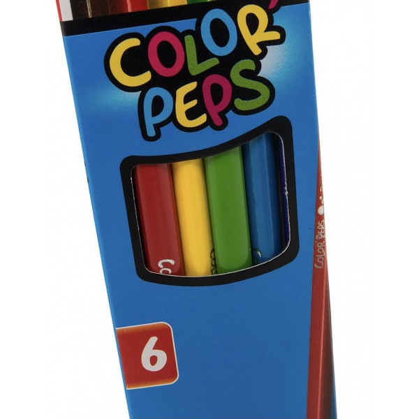 Цветные карандаши Maped COLOR'PEPS, трехгранные, 6 цветов