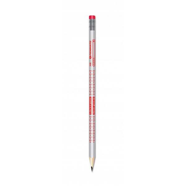 Pencil Penmate, HB, triangular, with eraser, assorted 