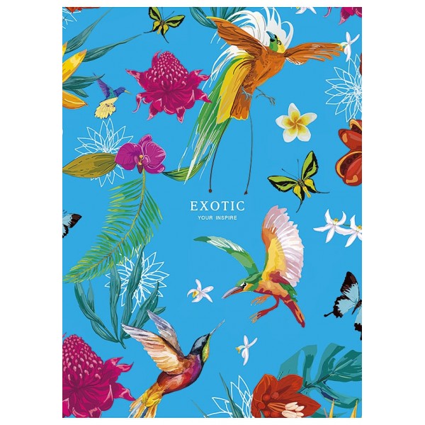 Elastic Cover Notebook A4, Line =, 80 pages, for girls