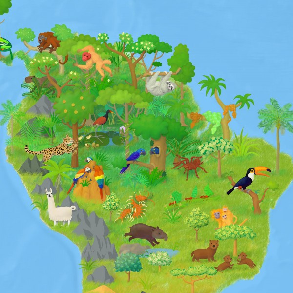 Dzīvnieku atlants. Krāsainā dzīvnieku pasaule septiņās atlokāmās kartēs